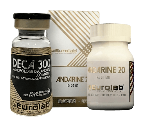 Vial DECA 300 y frasco ANDARINE 20 de EuroLab